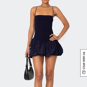Edikted Bubble Hem Mini Dress